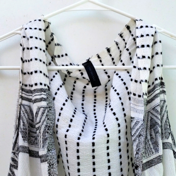 Lane Bryant Indian Cotton Scarf Print Waterfall Vest One Size Fits Most - Picture 2 of 7